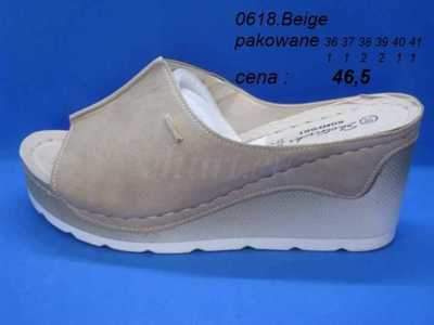 Klapki damskie 7A0618.BEIGE (36/41,8par)