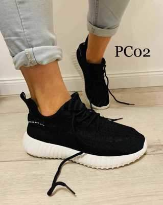 Buty sportowe damskie 7APC02.BLACK (36/41,12par)