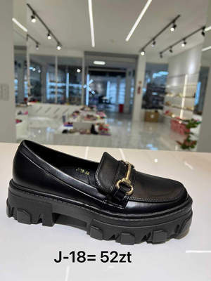 Balerinki damskie 7AJ-18.BLACK (36/41,12par)
