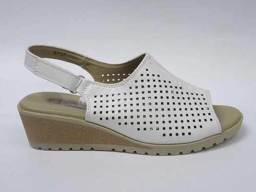 Sandały damskie 7A6717-2.WHITE (36/41,12par)