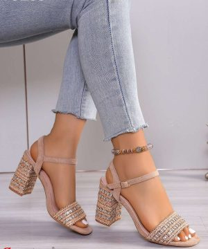 Sandały damskie  7ATU283.KHAKI (36/41,12par)