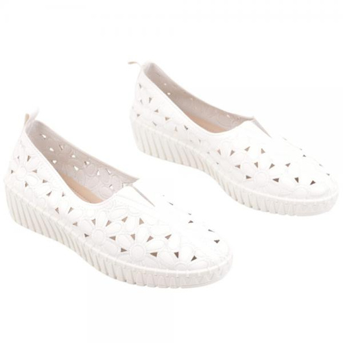 Balerinki damskie F43A-1.WHITE (36/41,12par)