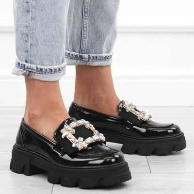 Mokasyny damskie 7ANC1256.BLACK (36/41,12par)