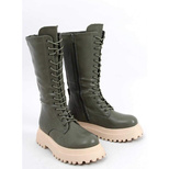 Botki damskie RB110.GREEN Ocieplane (36/41,12par)