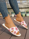 Klapki damskie T625.WHITE (36/41,12par)