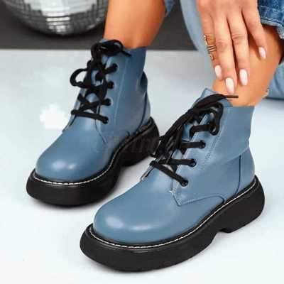 Botki damskie 7A8716.BLUE Ocieplane (36/41,12par)