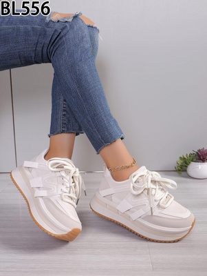 Buty sportowe damskie BL556.BEIGE  (36/41,12par)