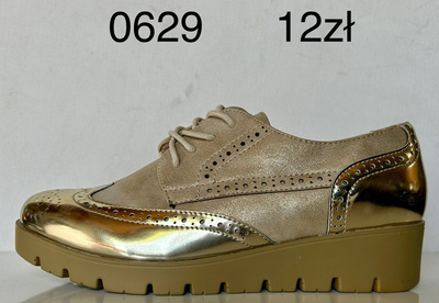 Półbuty damskie 0629.GOLD (36/41,12par)