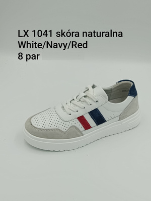 Buty sportowe damskie 7ALX1041.WHITE/NAVY/RED (36/41,8par)