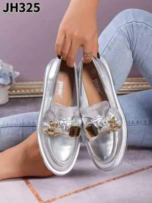 Balerinki damskie 7AJH325.SILVER (36/41,12par)