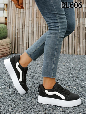 Buty sportowe damskie 7ABL606.BLACK (36/41,12par)