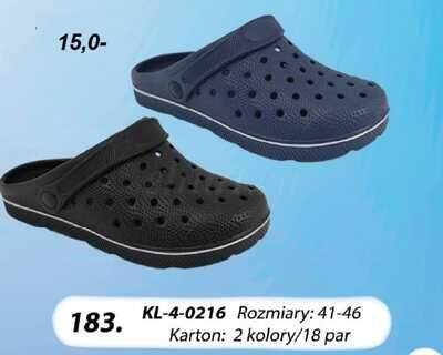 Klapki męskie 9AKL-4-0216.MIX (42/46,18par)