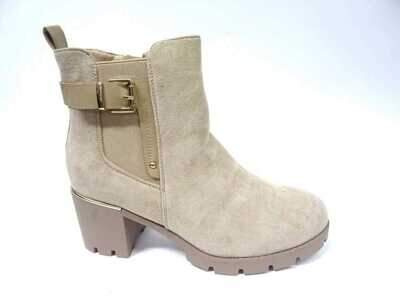 Botki damskie 7AH2416B.BEIGE Ocieplane (36/41,12par)