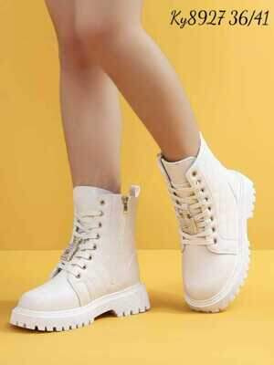 Botki damskie 7A8927.BEIGE Ocieplany (36/41,12par)