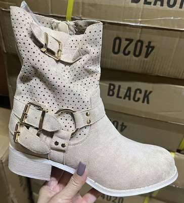 Botki damskie 9636A.BEIGE (36/41,12par)