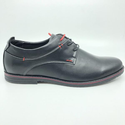 Półbuty męskie AB301A-3.BLACK/RED (40/45,8par)