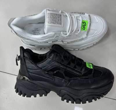 Buty sportowe damskie 7AWW052.BLACK, WHITE (36/41,12par)