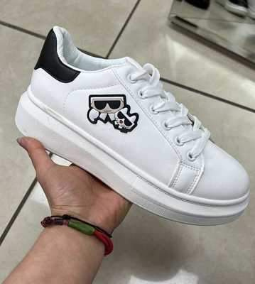 Buty sportowe damskie  7AW-13.WHITE/BLACK    (36/41,12par)