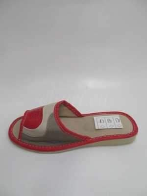 Kapcie damskie 7A18A05.RED (36/41,10par)