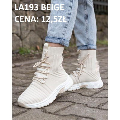 Buty sportowe damskie LA193.BEIGE (36/41,12par)