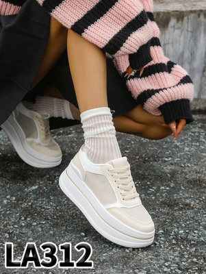 Buty sportowe damskie LA312.BEIGE (36/41,12par)