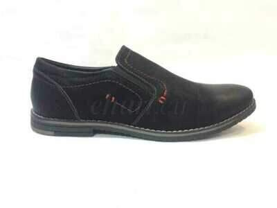 Półbuty męskie 9AAB133-1.BLACK/RED (40/45,8par)