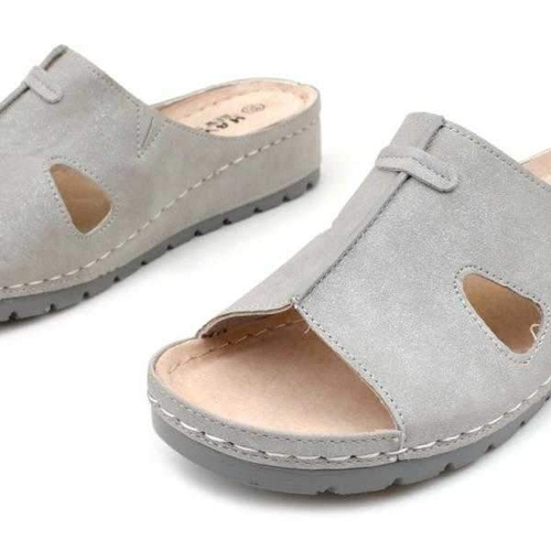 Klapki damskie DE984-2.GREY (36/41,12par)