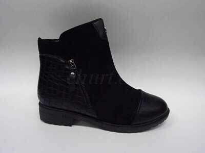 Botki damskie 7ASJ2205-1.BLACK Ocieplane (36/41,12par)