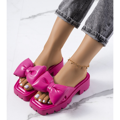 Klapki damskie MS9033.FUSHIA (36/41,12par)