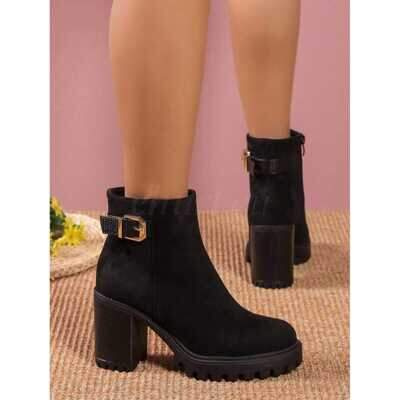 Botki damskie ocieplane 7ADA108.BLACK  (36/41,12par)