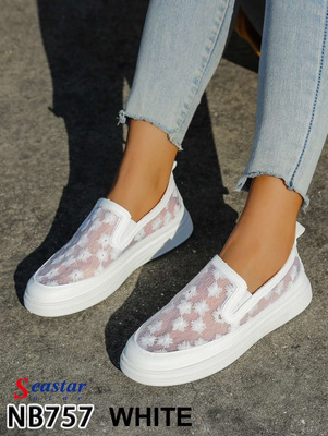 Trampki damskie 7ANB757.WHITE  (36/41,12par)