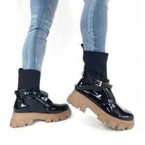 Botki damskie nieocieplane 7AA7517.BLACK  (36/41,12par)