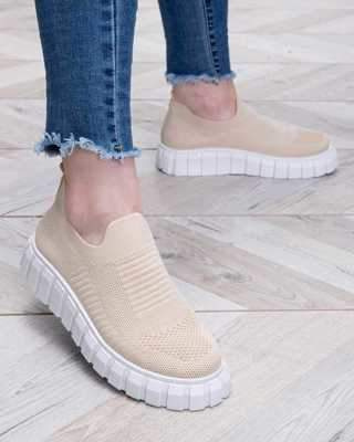 Buty sportowe damskie 7ABL22-6.BEIGE (36/41,12par)