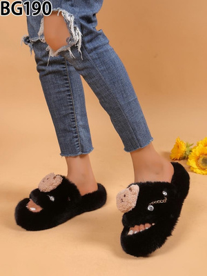 Kapcie damskie BG190.BLACK (36/41,12par)