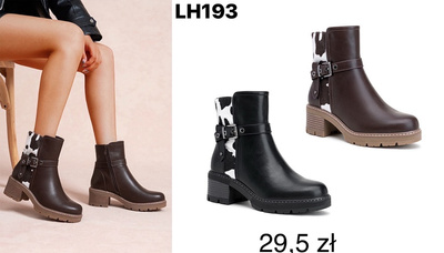 Botki damskie LH193.KOLORDOWYBORU (36/41,12par)