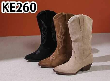 Kozaki damskie KE260.BEIGE (36/41,12par)