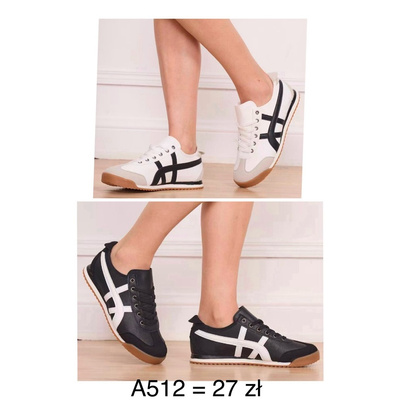 Buty sportowe damskie A512.KOLORDOWYBORU (36/41,12par)