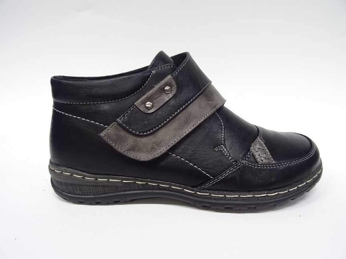 Botki damskie ocieplane  7A9652A-1.BLACK    (37/42,12par)
