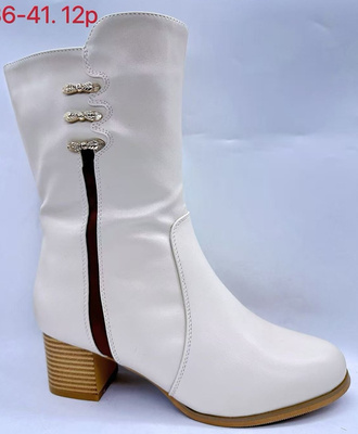 Botki damskie G3171-2.WHITE (36/41,12par)