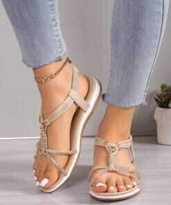 Sandały damskie  7ABG147.BEIGE (36/41,12par)