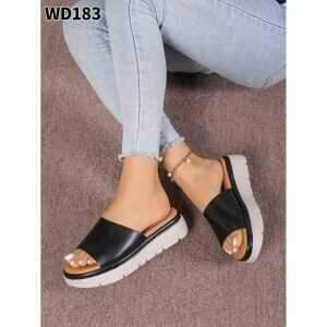 Klapki damskie   7AWD183.BLACK   (36/41,12par)