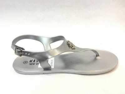 Sandały damskie 7AKM101-14.SILVER (36/41,12par)