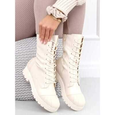 Botki damskie RB133.BEIGE Ocieplany (36/41,12par)
