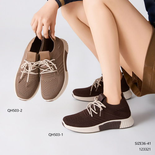 Buty sportowe damskie  7AQH503-2.BROWN (36/41,12par)