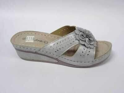 Klapki damskie 7AEL9016-3.SILVER (36/41,12par)