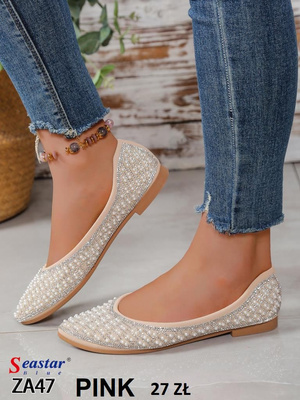Balerinki damskie ZA47.PINK (36/41,12par)