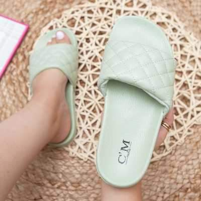 Klapki damskie 7A2068.GREEN (36/41,12par)