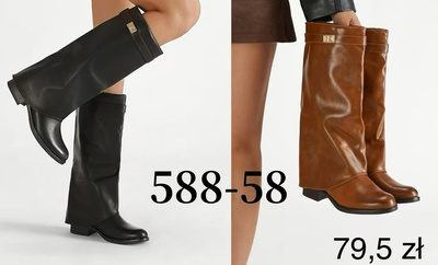 Kozaki damskie 588-58.KOLORDOWYBORU (36/41,12par)