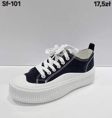 Trampki damskie  7ASF-101.BLACK   (36/41,12par)