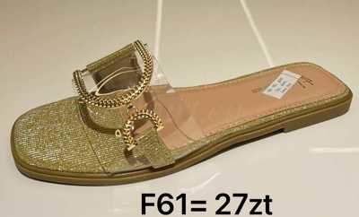 Klapki damskie 7AF61.GOLD (36/41,12par)